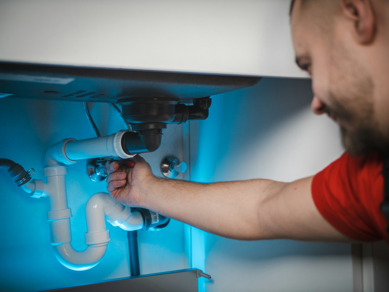 Representative plumber work setting